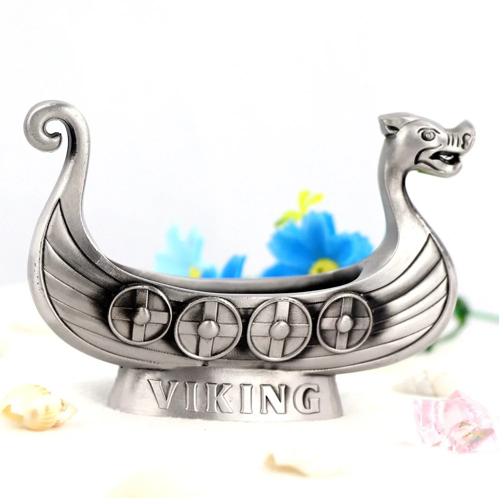 お土産亜鉛合金アンティークピューター仕上げバイキング船