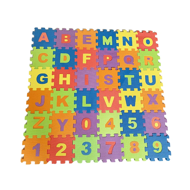 36 Tiles En71 /astm Eva Foam Alphabet And Number Puzzle Play Exercise