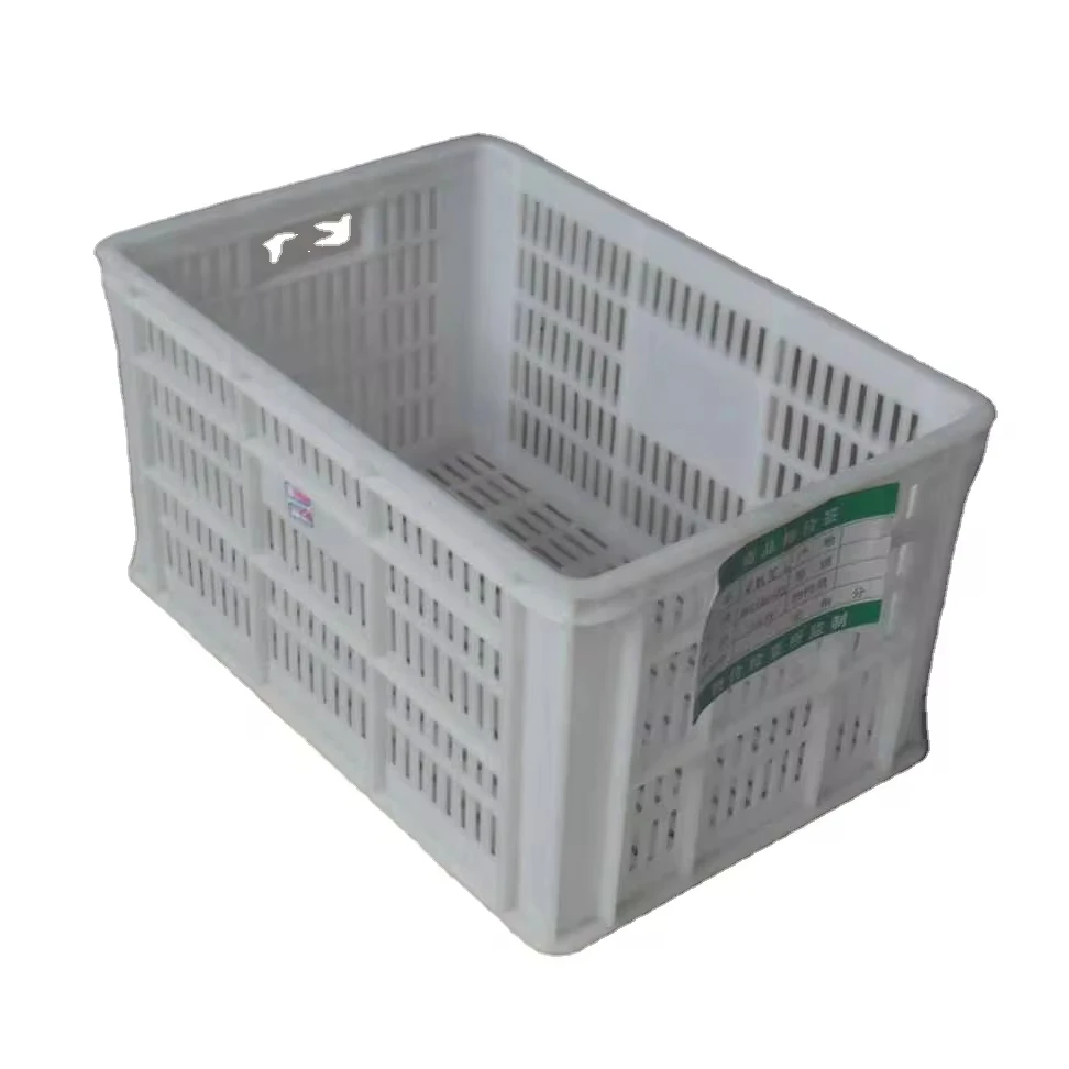 Durable Multiple Color PP Plastic Turnover Basket Eco-Friendly Logistic Supermarket Basket for Export