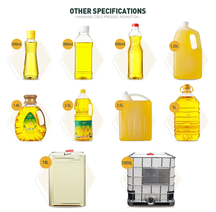 Wholesale cooking oil china refined bulk peanut oil for cooking manufacture