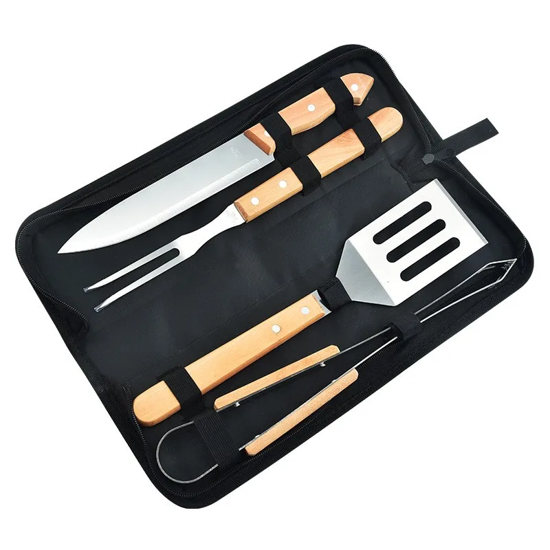Outils multifonction Outdoor Tools cuisine T barbecue EDC Kit barbecue en acier inoxydable 