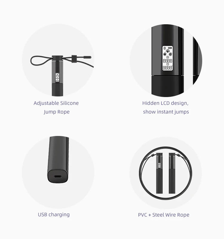 Rs1950ulb Smart Cordless Jump Rope Less Digital Counter Pvc Smart ...