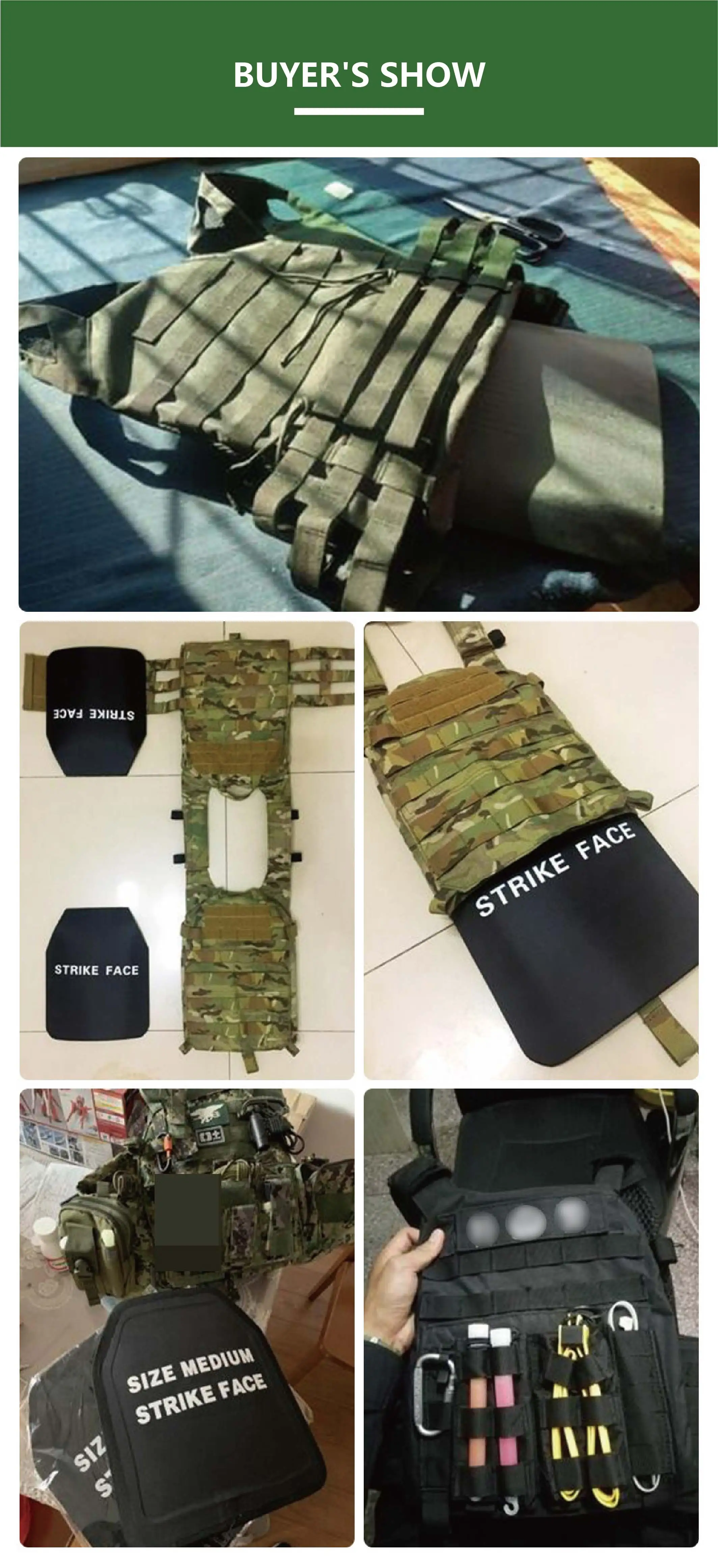 Factory Supplies Insert Protective Plate Tactical Gear Equipment Vest Personal Tactical Ceramic