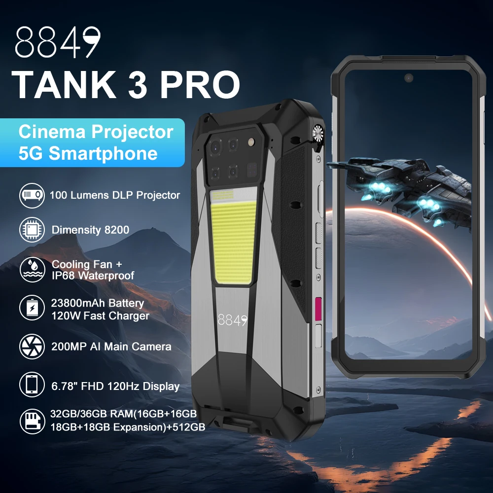 8849 TANK 3 PRO - Ultimate Rugged Smartphone with 200MP Camera