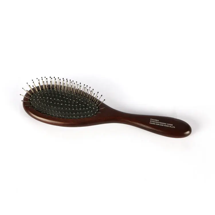 ヘアブラシ・コーム Balumo Brush Chaoba Wholesale Peach Wood Round Paddle Hair Brush for Scalp