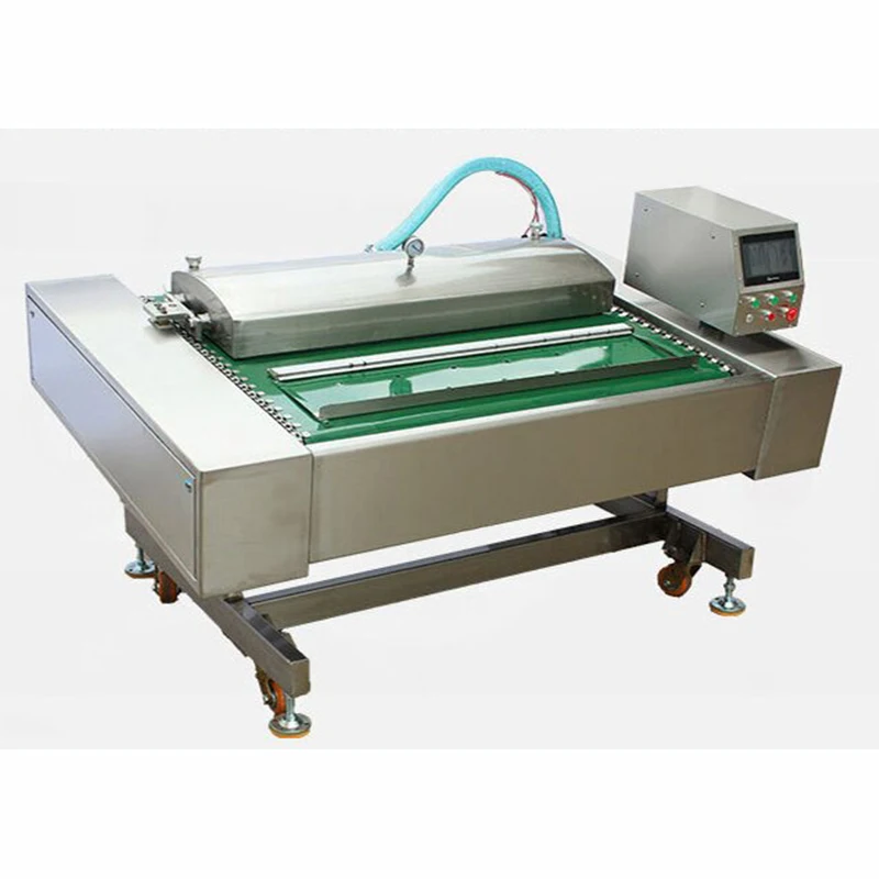 TEBAK Continuous Vacuum Packaging Machine Automatic Snack Food Sealing Device, Vacuum Packaging Machine
