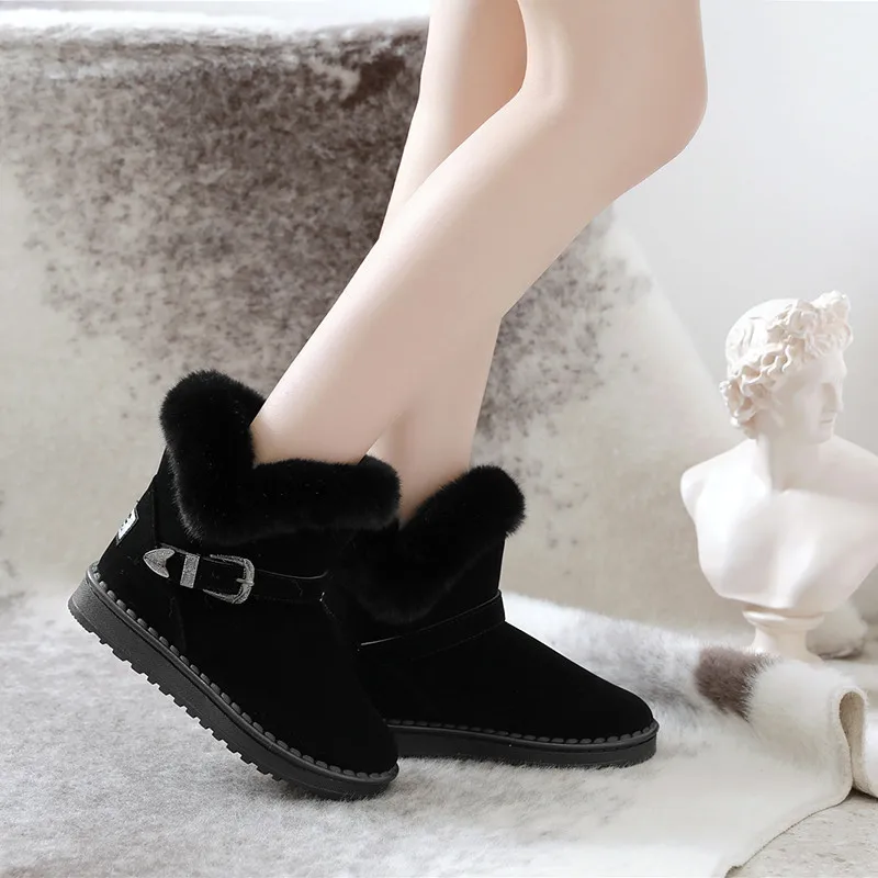 Winter snow boots keep warm hight boot for women