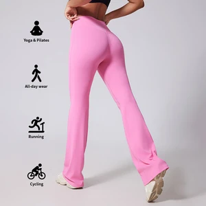 MIQI Tall Girl Butt Lifting Four-Way Stretch Gym Pants High Waisted Workout Leggings Wide Legging Fitness Yoga