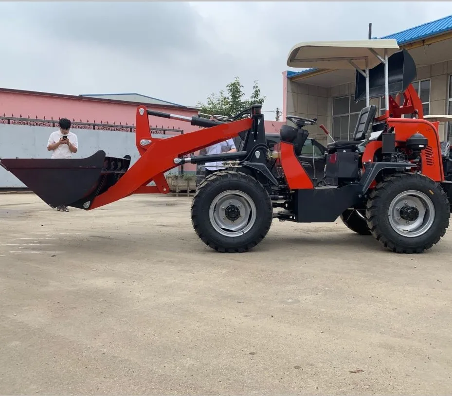 High Quality New Design 4 WD Mini Loader Electric or diesel Engine China Loader  Price for Sale