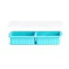 Freeze mold-blue-two compartments