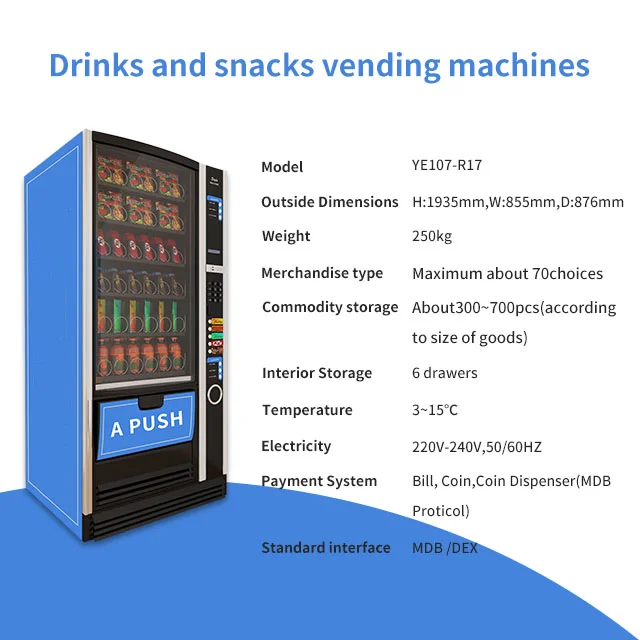 Self Vending Coffee Machine..automatic Vending Machine to  Snacks Vending Machine Lcd Advertising Screen