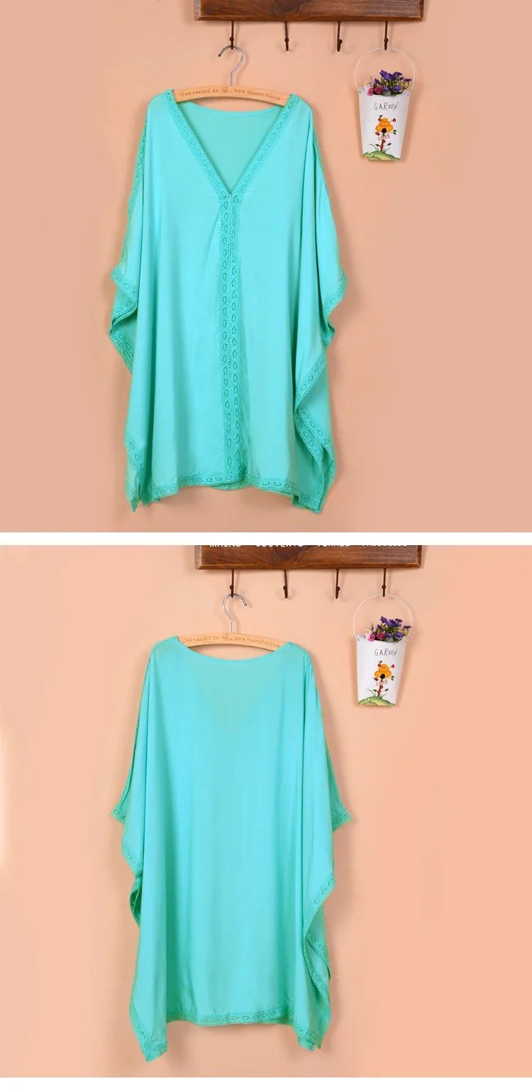 European And American Style Bikini Blouse Lace Sunscreen Beach Coat