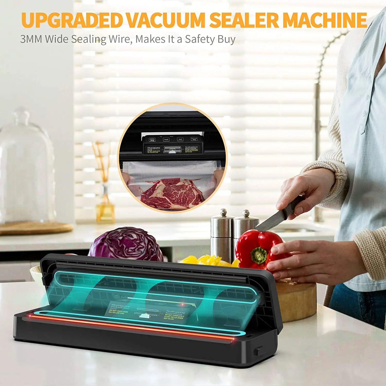 Mini Electric Vacuum Food Sealer Dry & Wet Vacuum Sealer Machine  Professional Food Sealer Sealing Machine EU Plug Durable - AliExpress