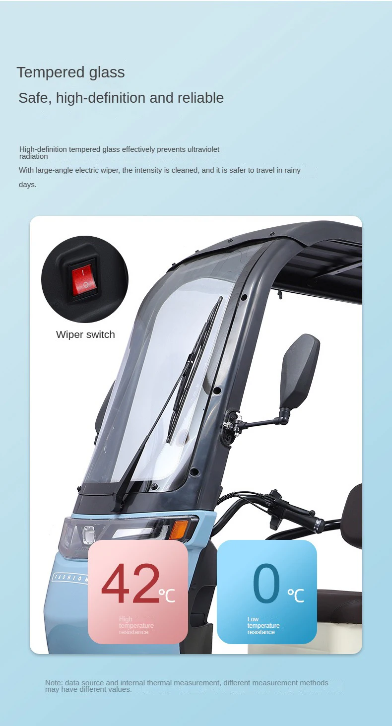 Electric Tricycle 60v800w Used Rickshaw Motorized Trike Battery Mini