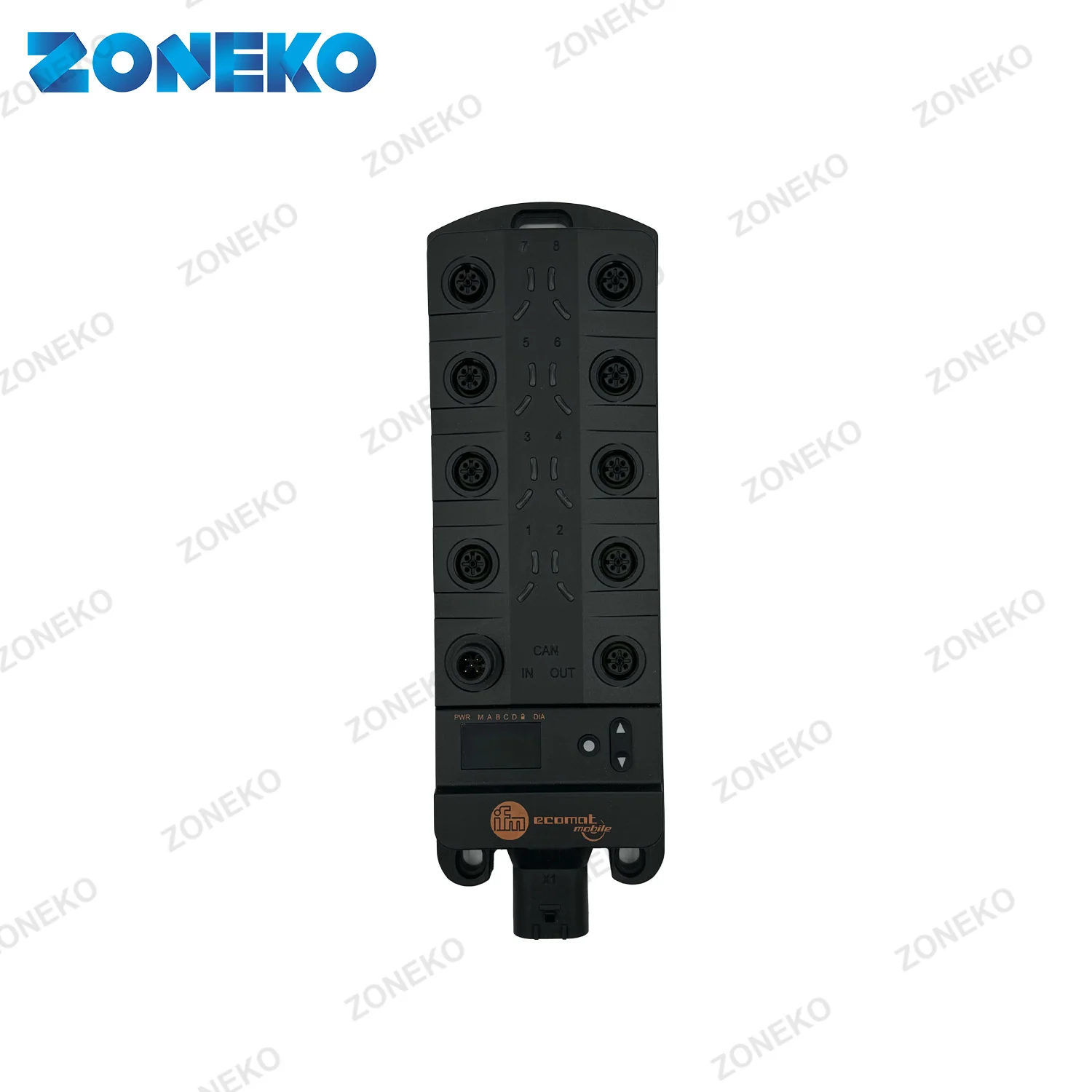 IFM I/O Module for Mobile Machines - 12 Inputs/Outputs, IP67, 4