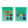 9 color deep green eyeshadow palette