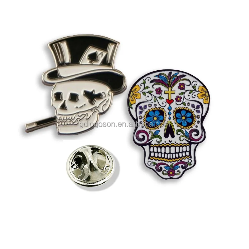 Metal Skull Pin Badge Horror Enamel Pins Souvenir Gift