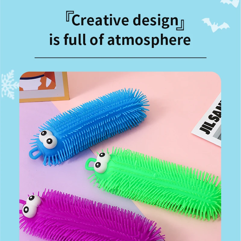 Производители прямых продаж горячие синие длинные волосы TPR надувная собака. игрушка для снятия стресса Вентиляционные игрушки. Антистрессовые