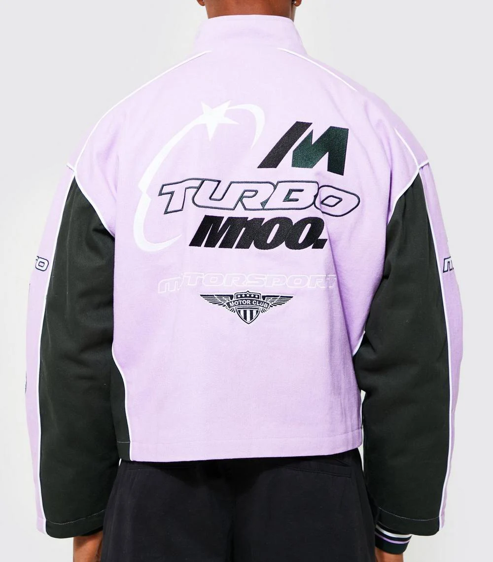 Autumn & Winter Top Design Woolen Embroidery Custom Motorcycle Style Jacket Sleeve Varsity Jacket for Unisex gallery 4