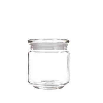 Reusable Glass Airtight Food Container 500 ml Food Storage Container Glass Jars with Lids Silicone Seal Lid for Home and Kitchen