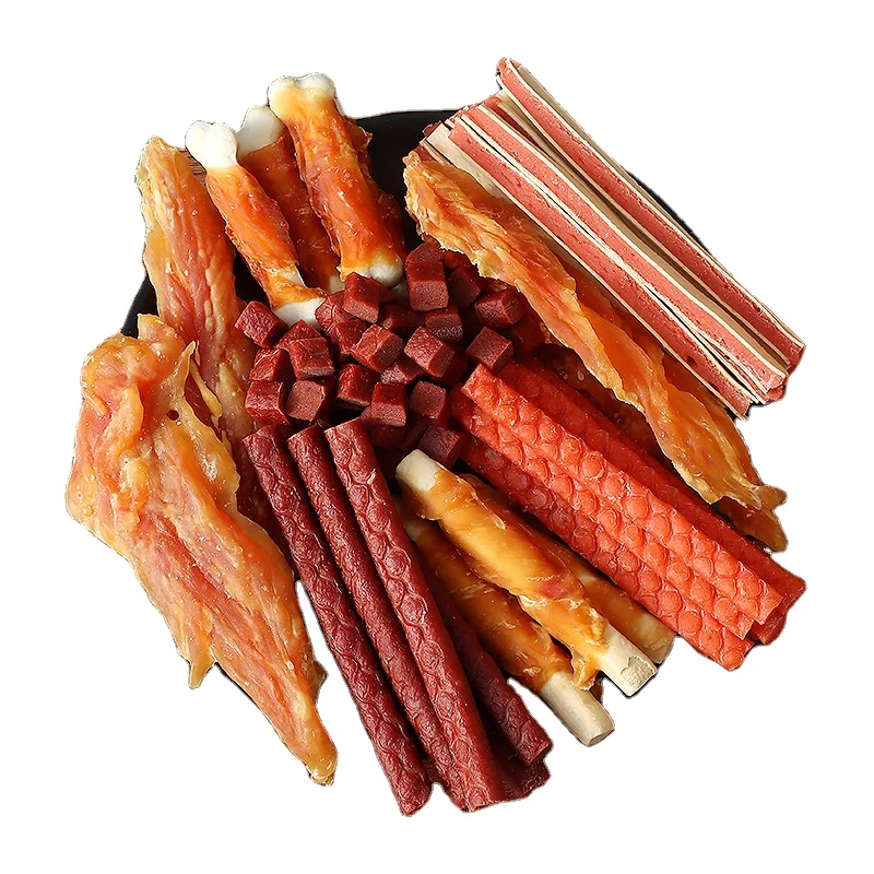Low-Fat Low-Salt Pet Snacks Chicken Snacks Wholesale Combination Dried Meat Dog Grinding Stick Dog Food Pet Dog Snacks