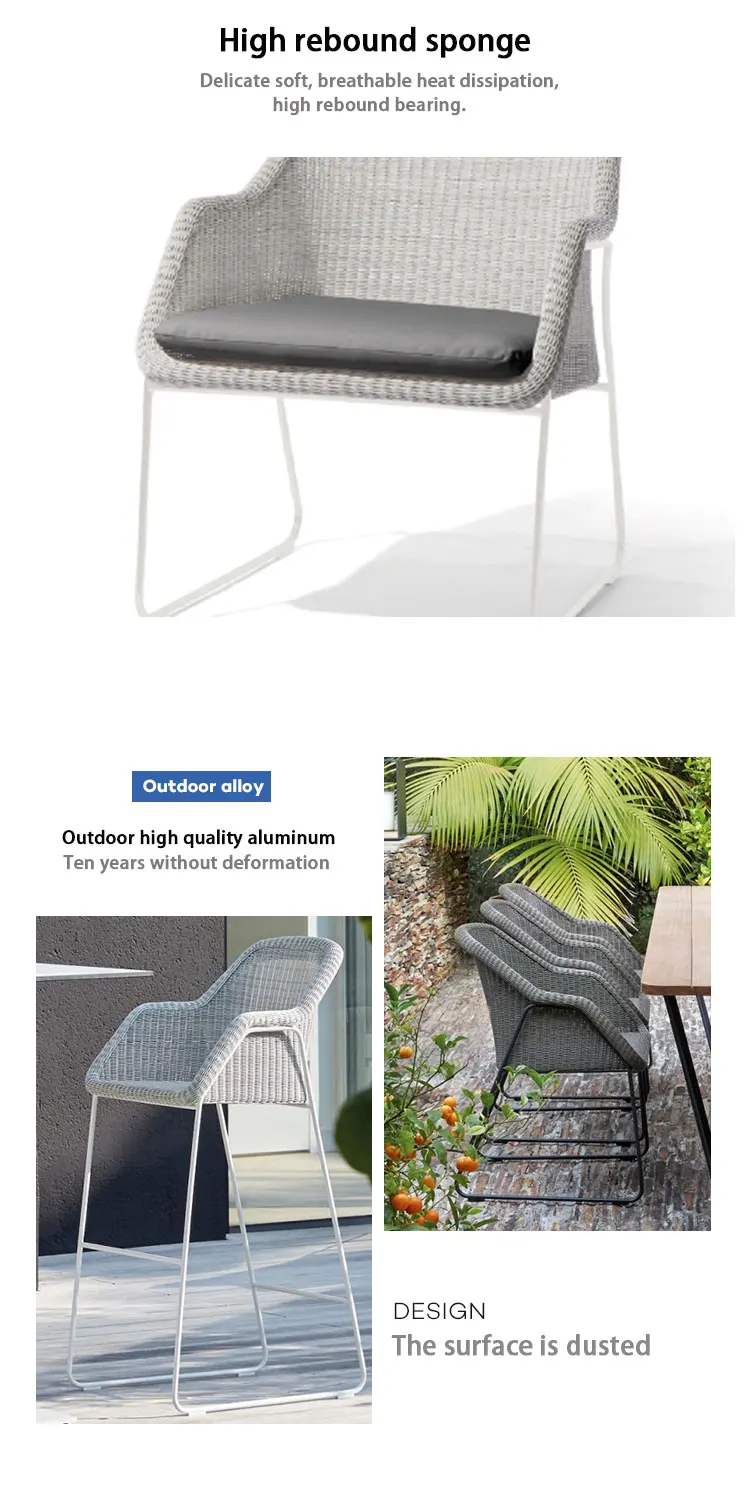 Nordic Style Outdoor Sofa Villa Courtyard Waterproof And Sunscreen