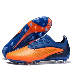 Custom Men's Indoor Training Rubber Sole Crampons Football Turf Shoes for Autumn/Winter Adult Use