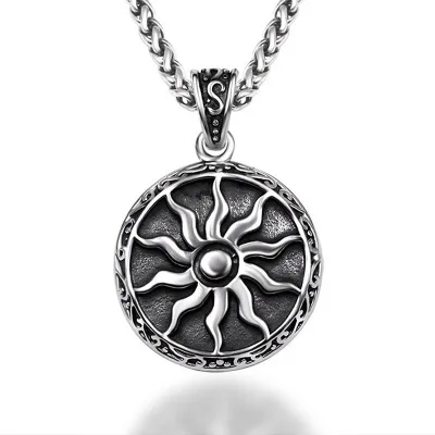Tribal Sun Amulet Pendant Necklace Life 