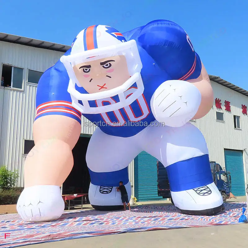 Giant Advertising Sportsman Balloon,Inflatable Football/ Rugby Player