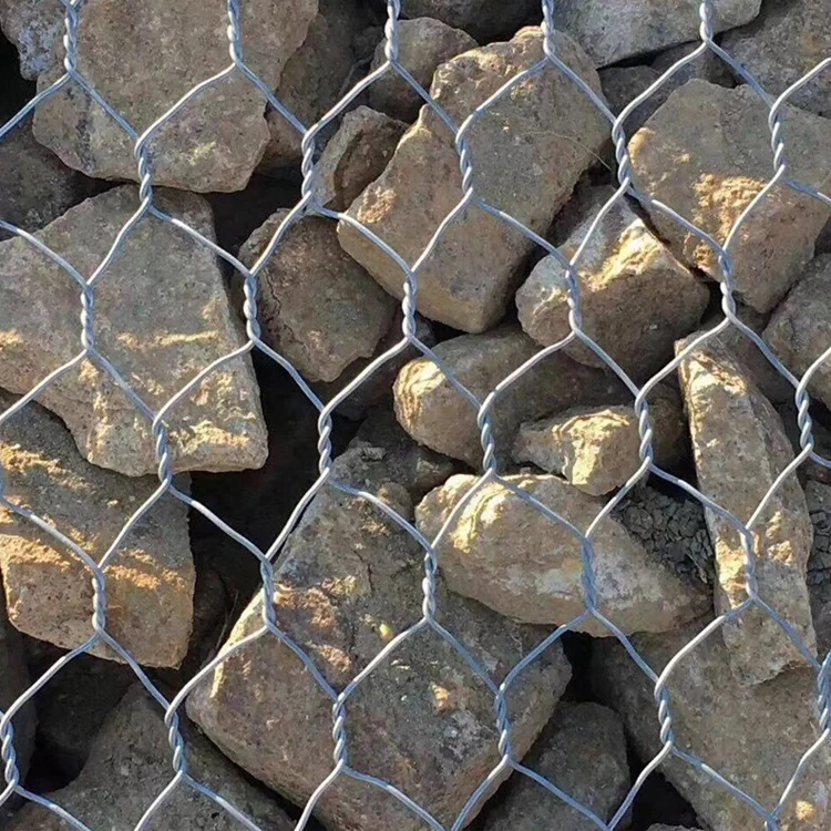 Galvanized Welded Stainless Steel Gabion Cages 10mm Aperture Bendable Wire Mesh Net