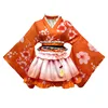 Orange-hair accessory top dress waist seal waist flower leg orna