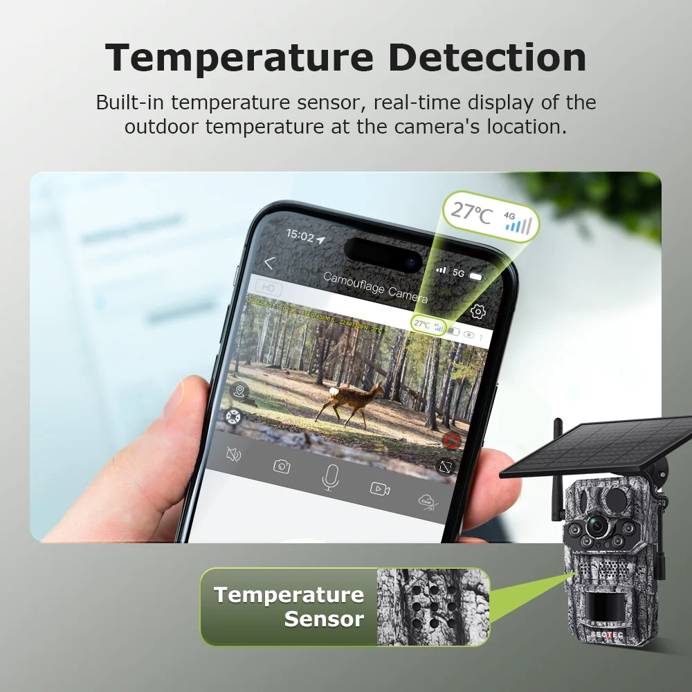 2025 New 4G GPS Field Hunting Camera 940NM Invisible Light 3Pcs PIR  0.1s Trigger Solar Hunting Camera Game and Trail Cameras