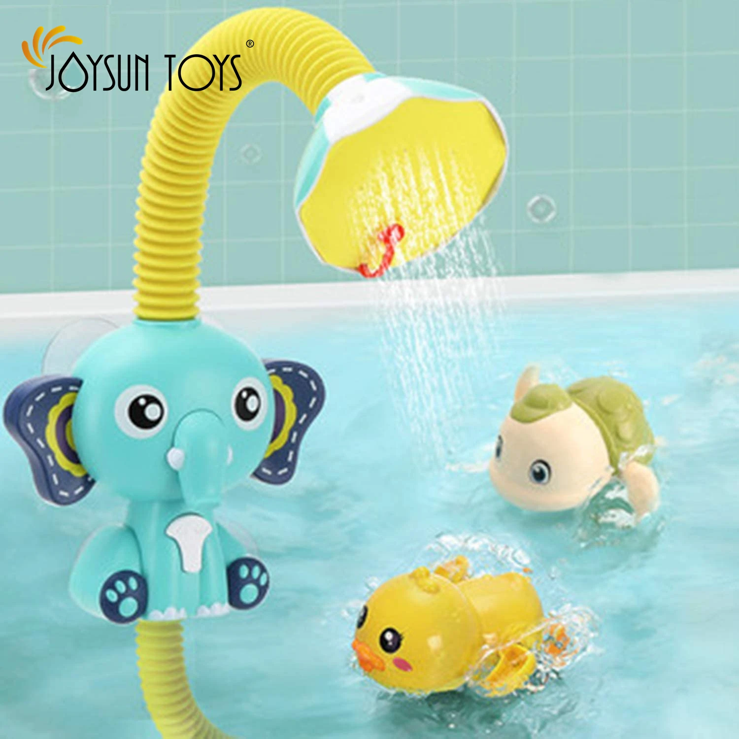 Cute Elephant Bath Toy - Electric Automatic Water Pump With Hand Shower ...