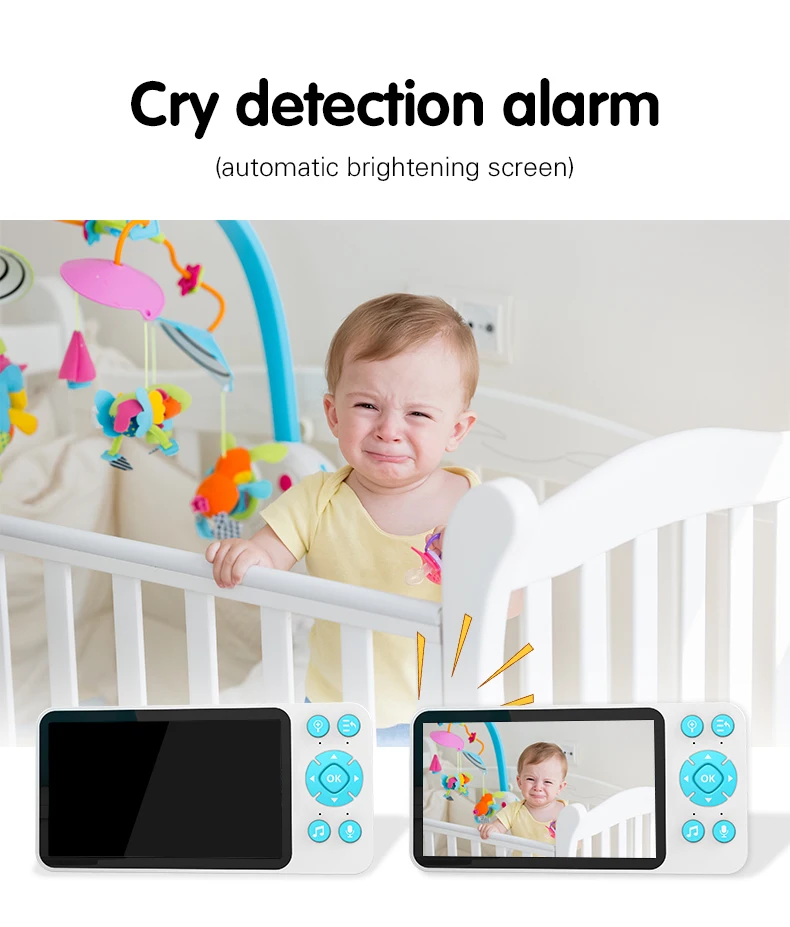 1080P Remote Video Intercom 8 Lullabies Motion Cry Detector Feeder Reminder WiFi IP Baby Monitor Surveillance Camera 56