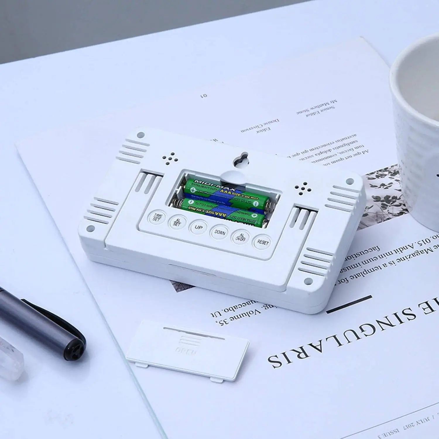 Perpetual Calendar Temperature Digital Display Student Household LCD Luminous Smart Electronic Clock Alarm Clock