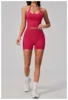 Set corto reggiseno U rosso