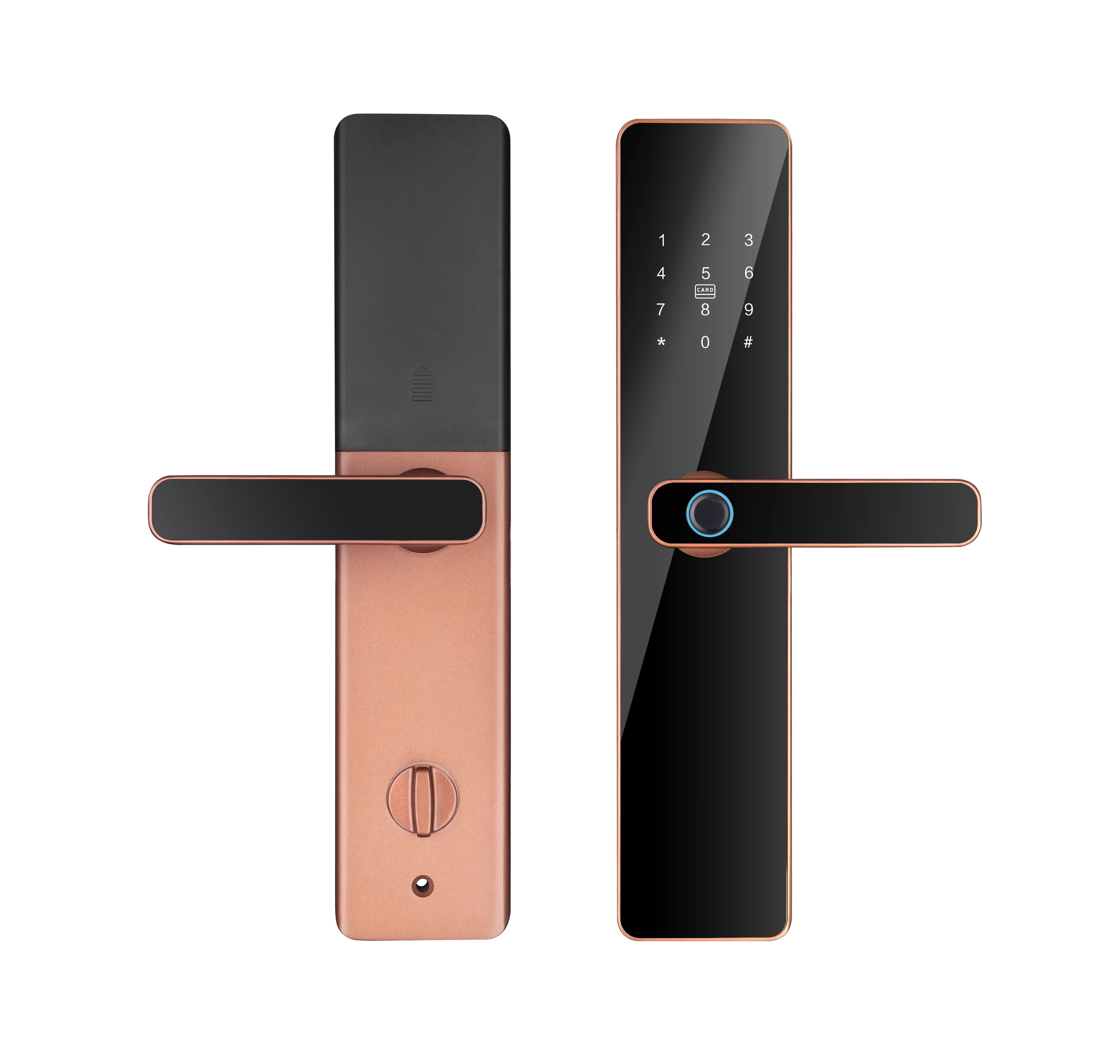 Wifi Tuya Biometric Fingerprint TTlock APP Locks Password Card Doorlock Smart Deadbolt Door Lock with Fingerprint