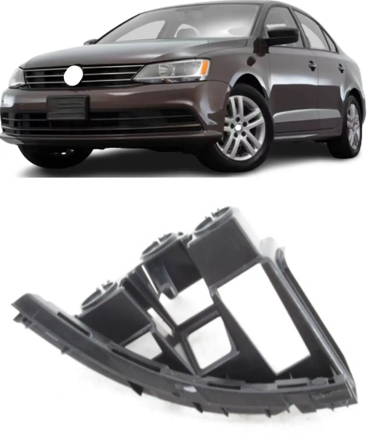 Auto Rear Bumper Bracket guide for VOLKSWAGEN JETTA 2015 oem16D807393A 16D807394A