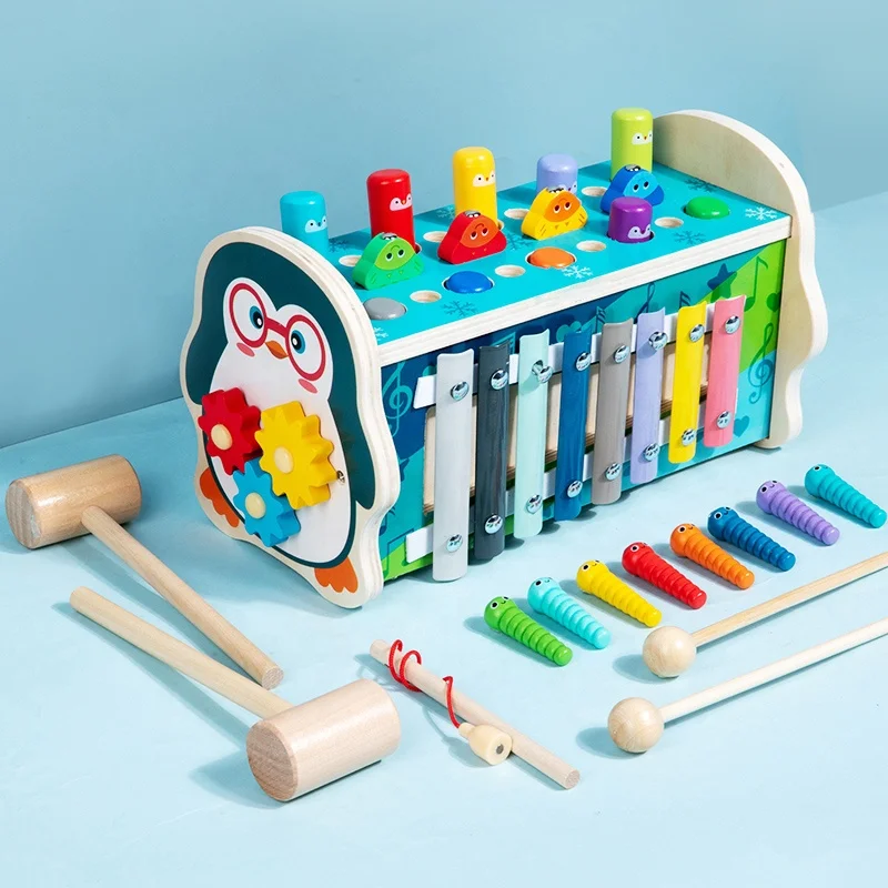 Wooden Hammer Toys - Fun and Educational Whack a Mole Game