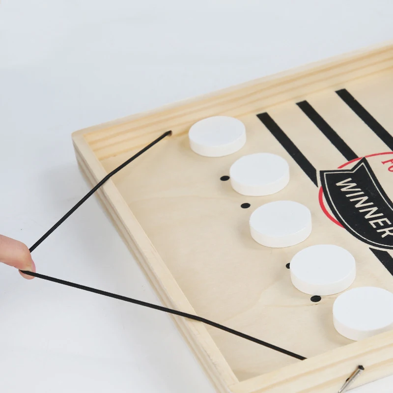 Jeu De Rondelle Rapide En Bois - Sport Portable Pour Enfants Et Familles