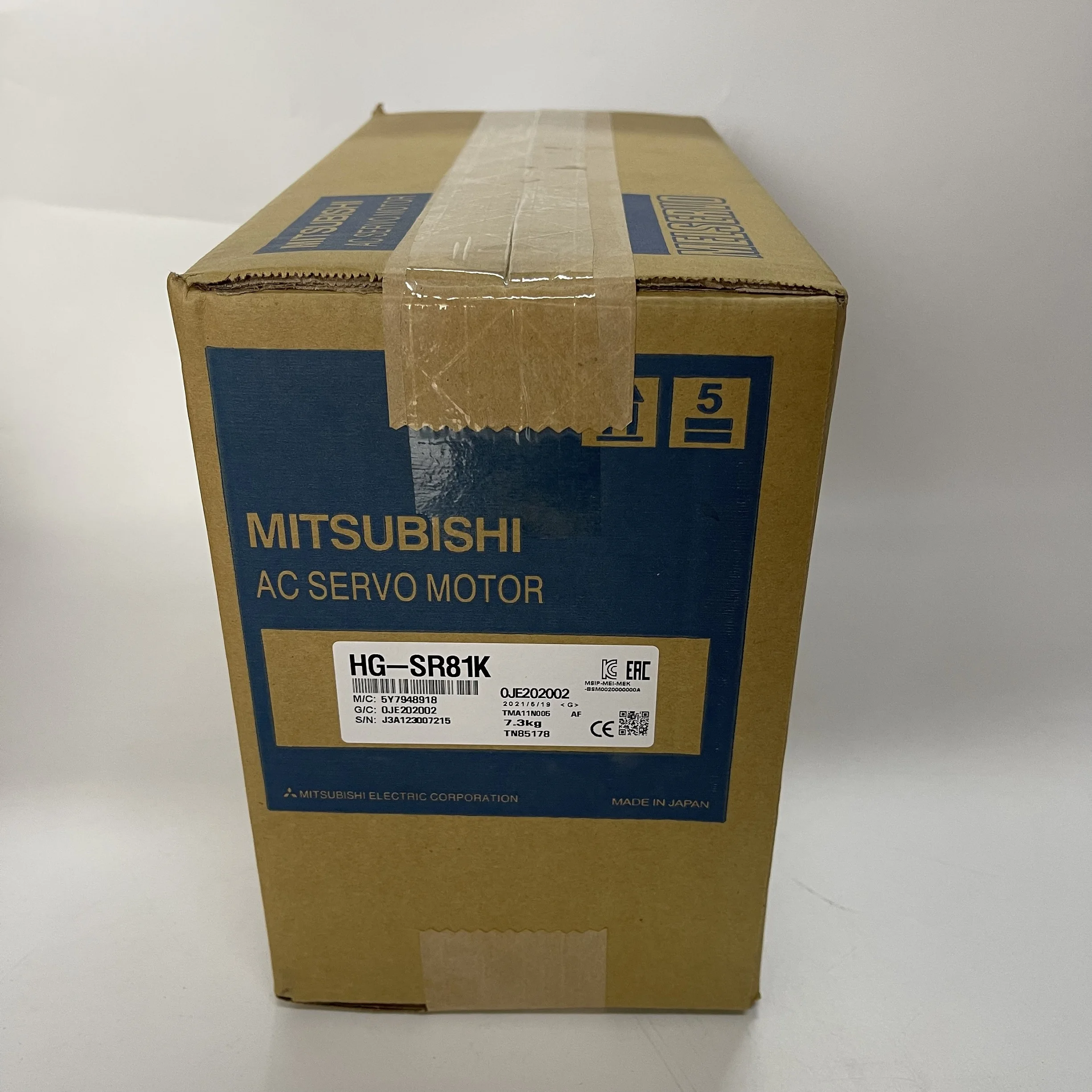 Mitsubishi AC Servo Motor HG-SR81K