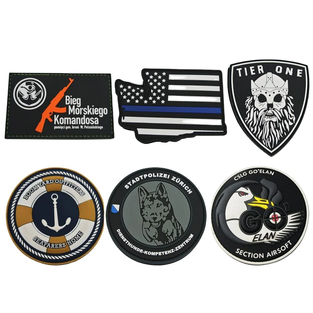 Custom Made PVC Rubber Patches, Silicone Rubber Pvc Patches, PVC 3D Embossed Patch