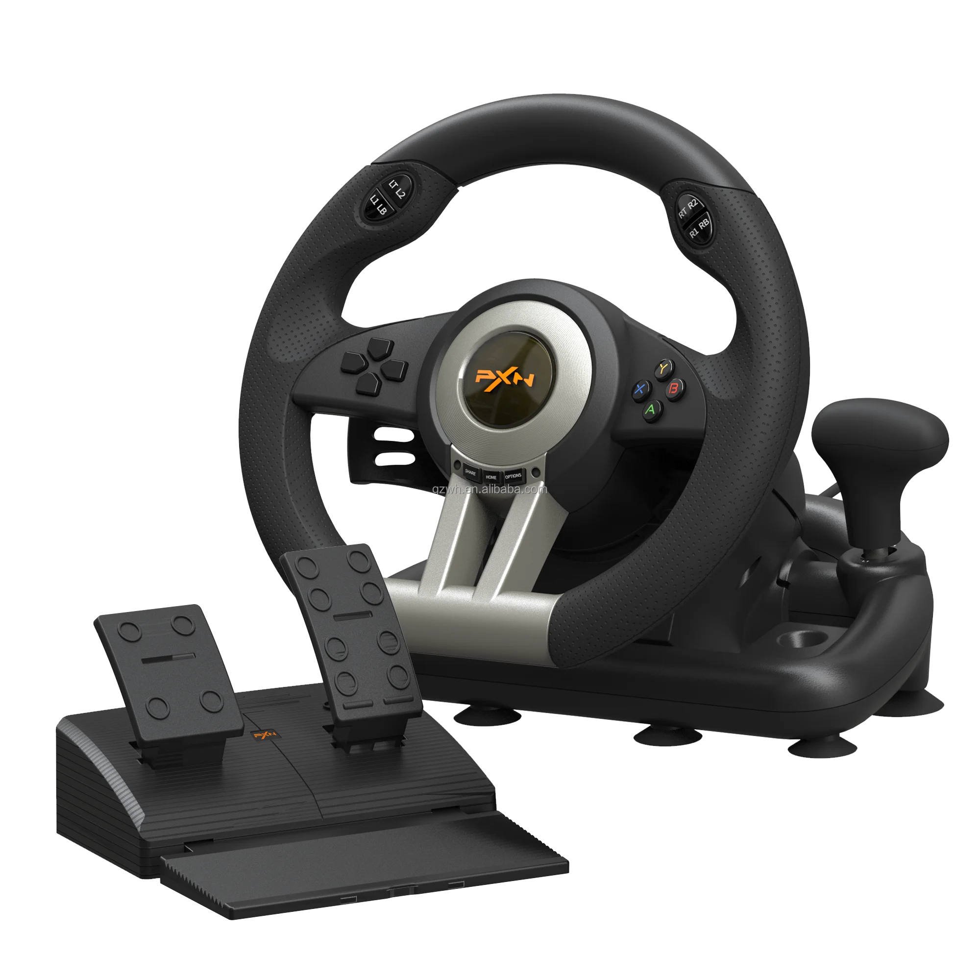 PXN V3 Pro Racing Wheel Orange and Black Gaming Controller Plastic Grip ...