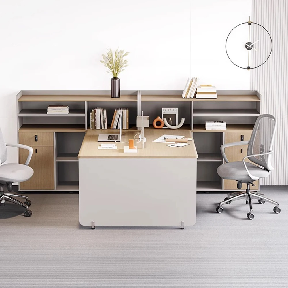 Modern Convertible Wooden Modular Desks Office Workstation Workspace ...