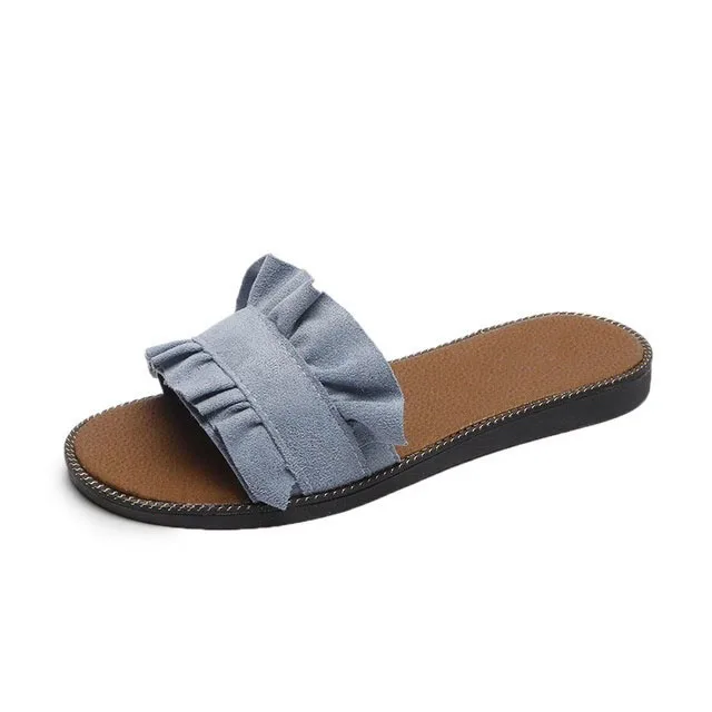 2019 Spring and Summer New Macrame Casual Ladies Sandals Flat Bottom Beach slippers
