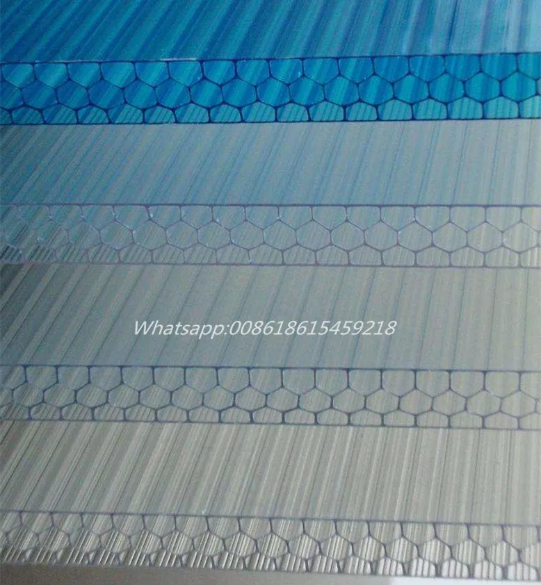 Тонированные толщина 20 мм переработанные соты PC две стены полые цена поликарбонатный лист Лексана