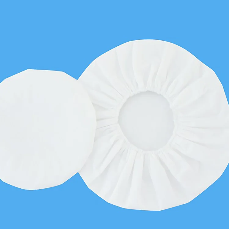 Игольчатая хлопковая 50% вискоза 50% полиэстер 50 г полиэтиленовая Водонепроницаемая одноразовая шапочка для душа для отеля