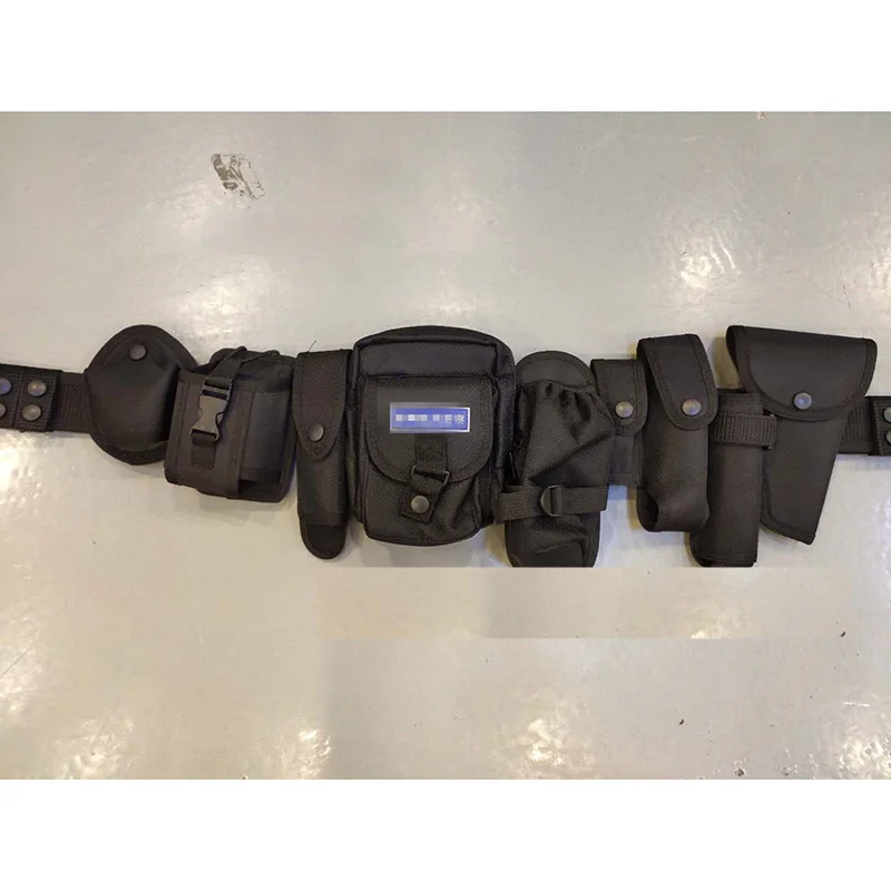 Lightweight Durable Waterproof Multi Functional Belt Eight Piece Security Equipment Patrol Nylon Oxford Canvas Belt