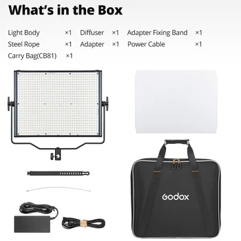 GODOX LDX50R /50BI /LDX100R/100BI RGB Full Color Fill Light LED Video Light Panel Support App Control for Live Video Photography product image