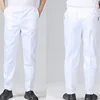 Pantalones de Trabajo de Chef Holgados Blancos